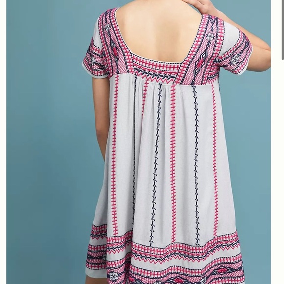 Anthropologie Ruidoso Embroidered Dress XS - Picture 4 of 8